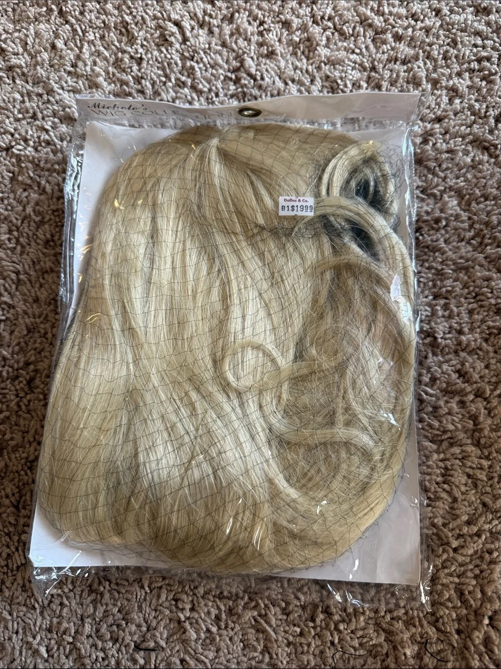 Lady Gaga Blonde Women's Costume Wig - Sleek Straight Style with Bangs